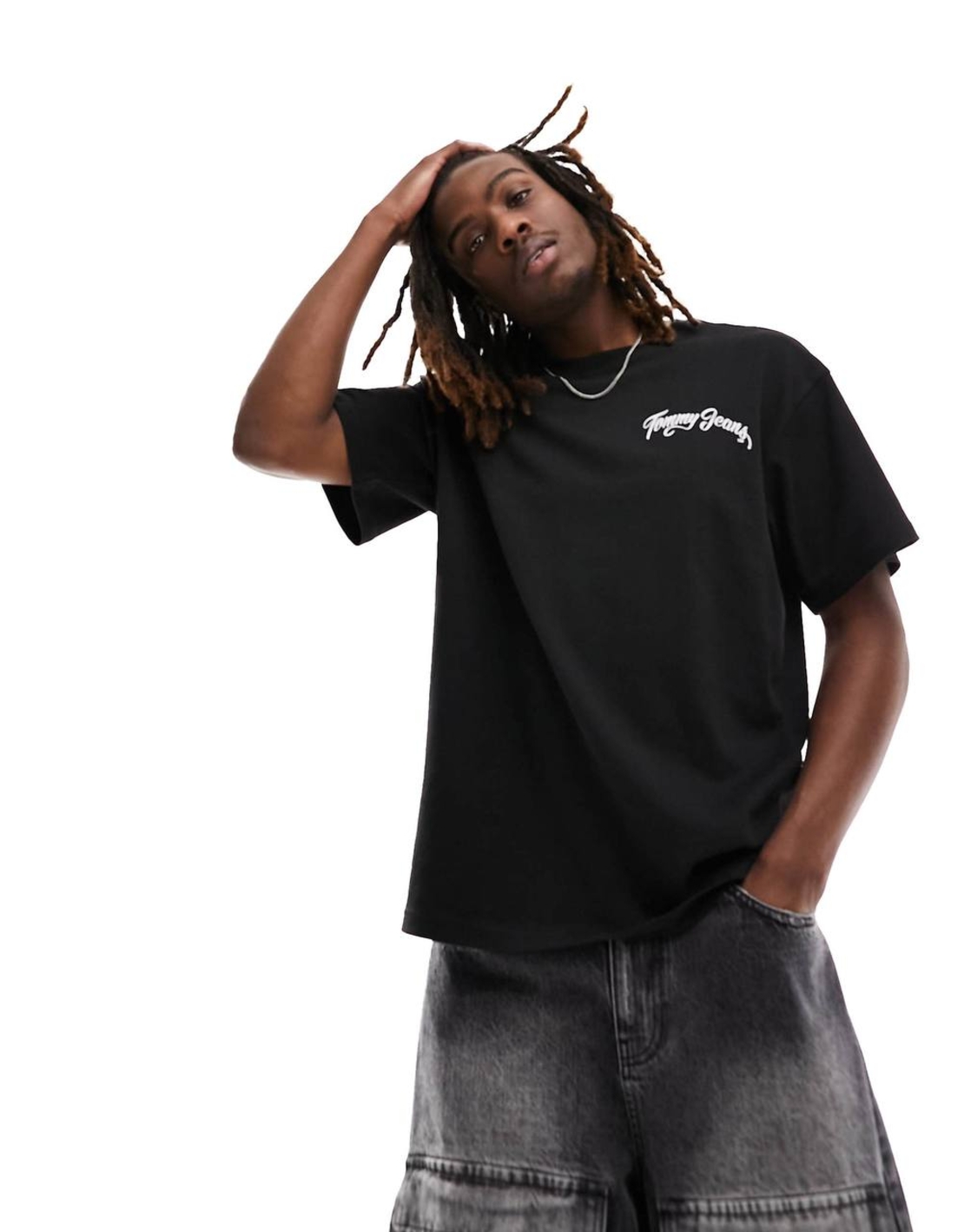 Tommy Jeans Sunset Skyline Graphic T-Shirt – Black