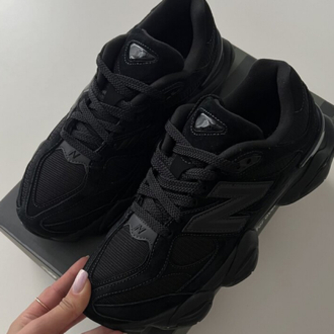 New Balance 9060 “Triple Black Suede”