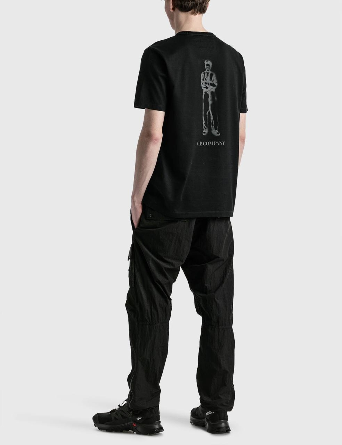 C.P. Company Graphic Print T-Shirt – Black