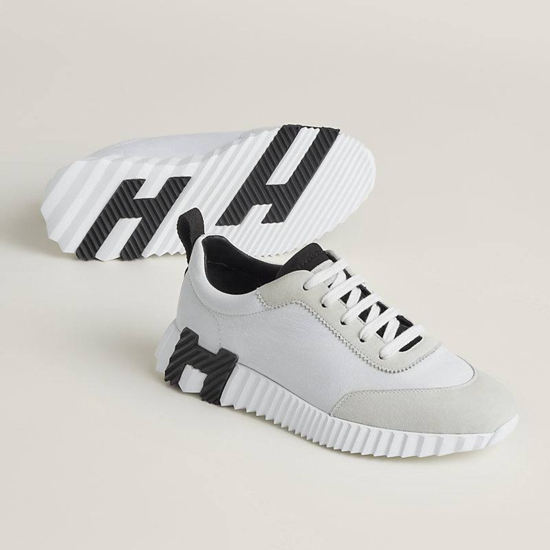 Hermès Bouncing Sneaker „Graphic Mesh & Suede Goatskin“