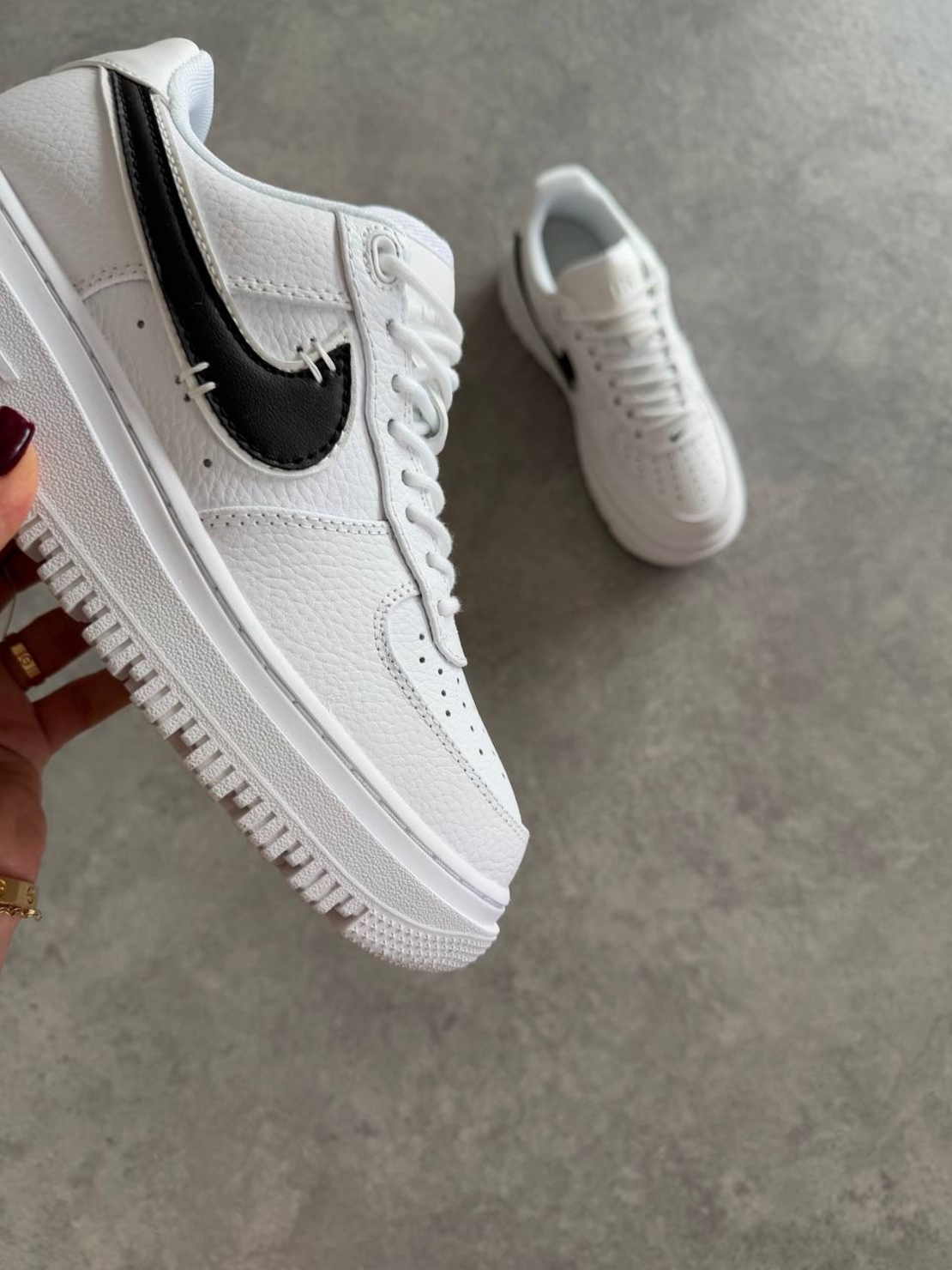 Air Force 1 luxe “White & Black”
