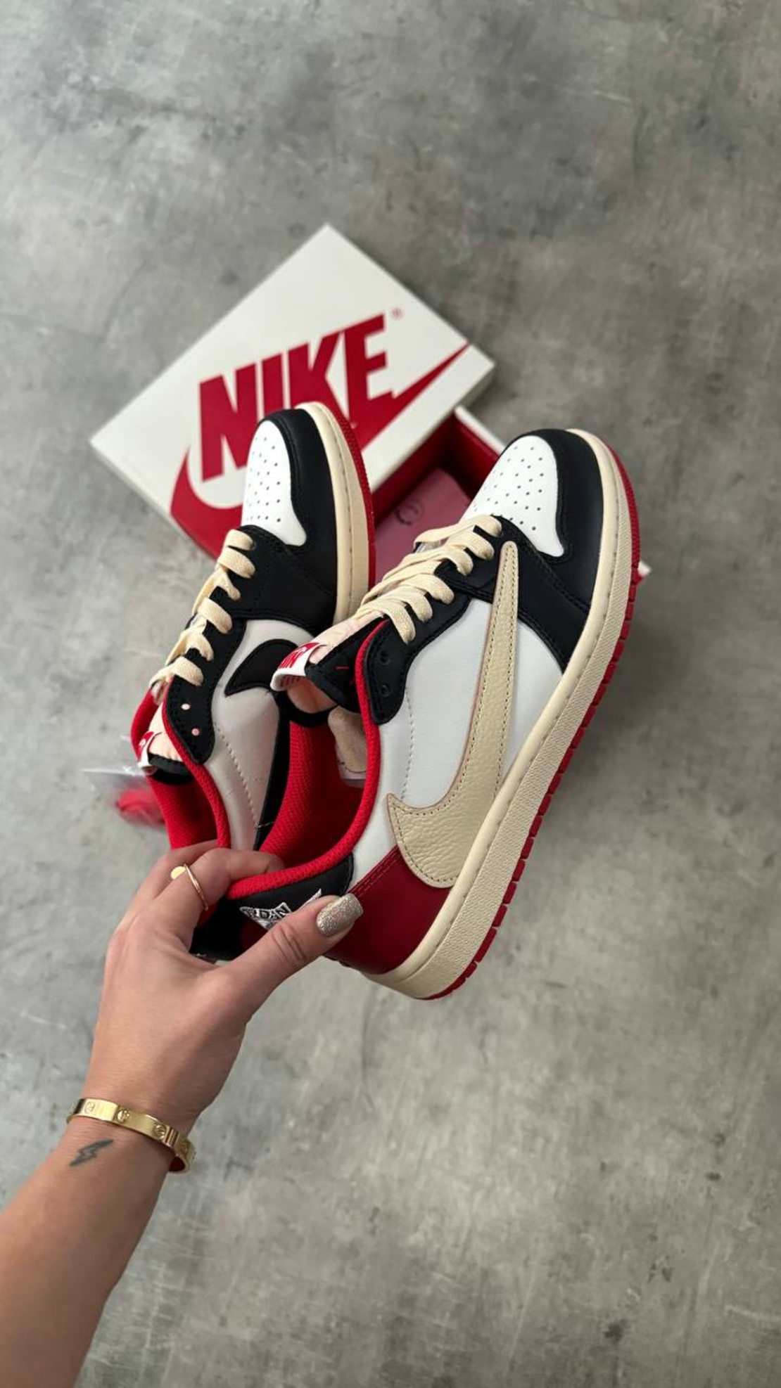 Travis Scott X Air Jordan 1 Retro Low “Black & Red”