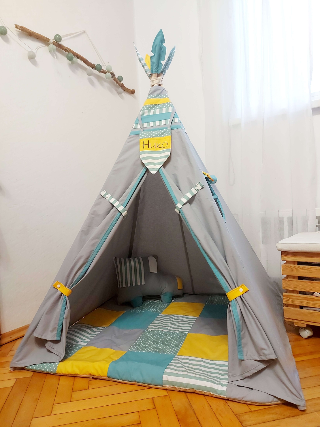 Детска палатка Тее Рее стандарт ленти мента