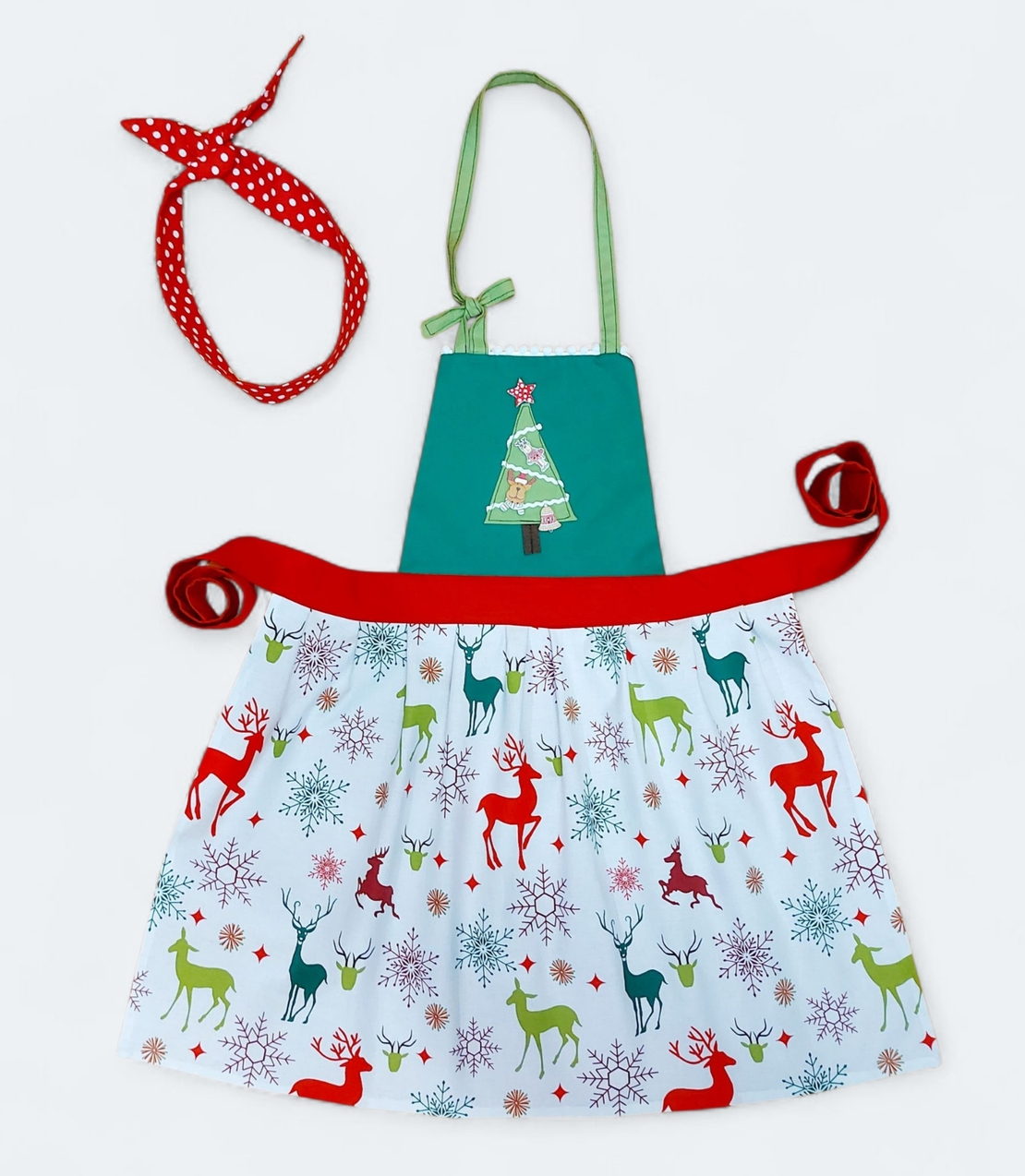 Детска ретро престилка за готвене Еленчета