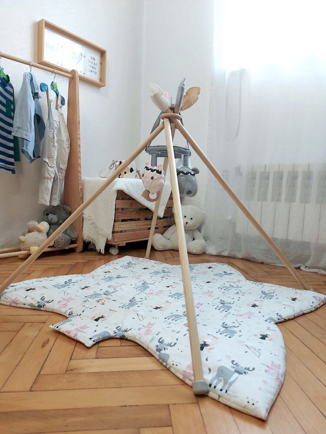 Активна гимнастика Tee pee индианци в розово