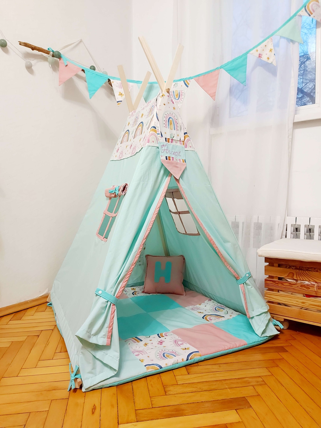 Детска палатка Еовин дъга