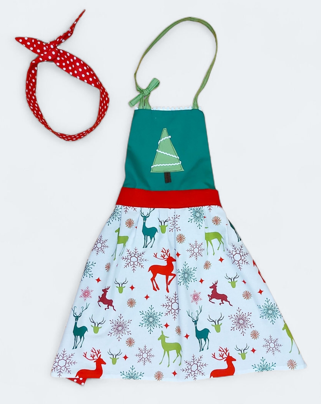 Детска ретро престилка за готвене Еленчета