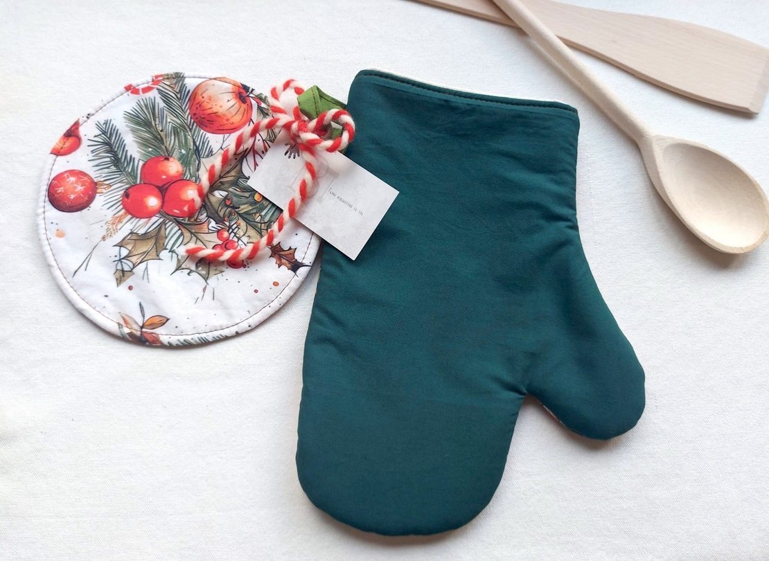 Комплект ръкохватки Винтидж Коледа 2