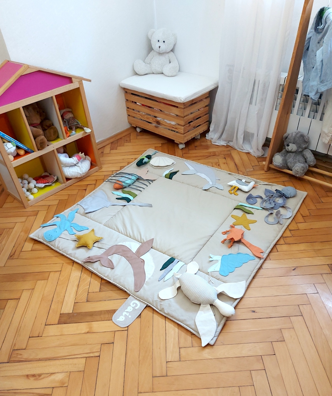 Активно килимче за бебе 120х120см. Oкеан
