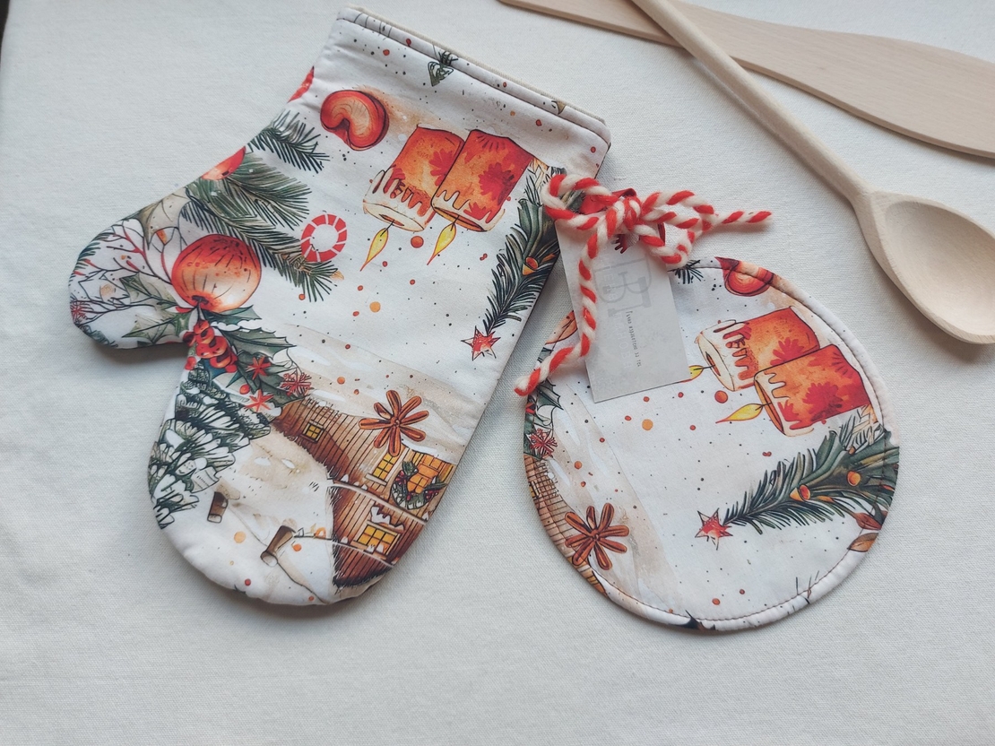 Комплект винтидж престилка с ръкохватки 1