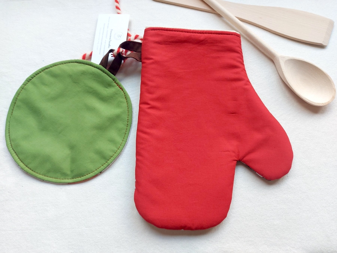 Комплект ръкохватки Винтидж Коледа 1