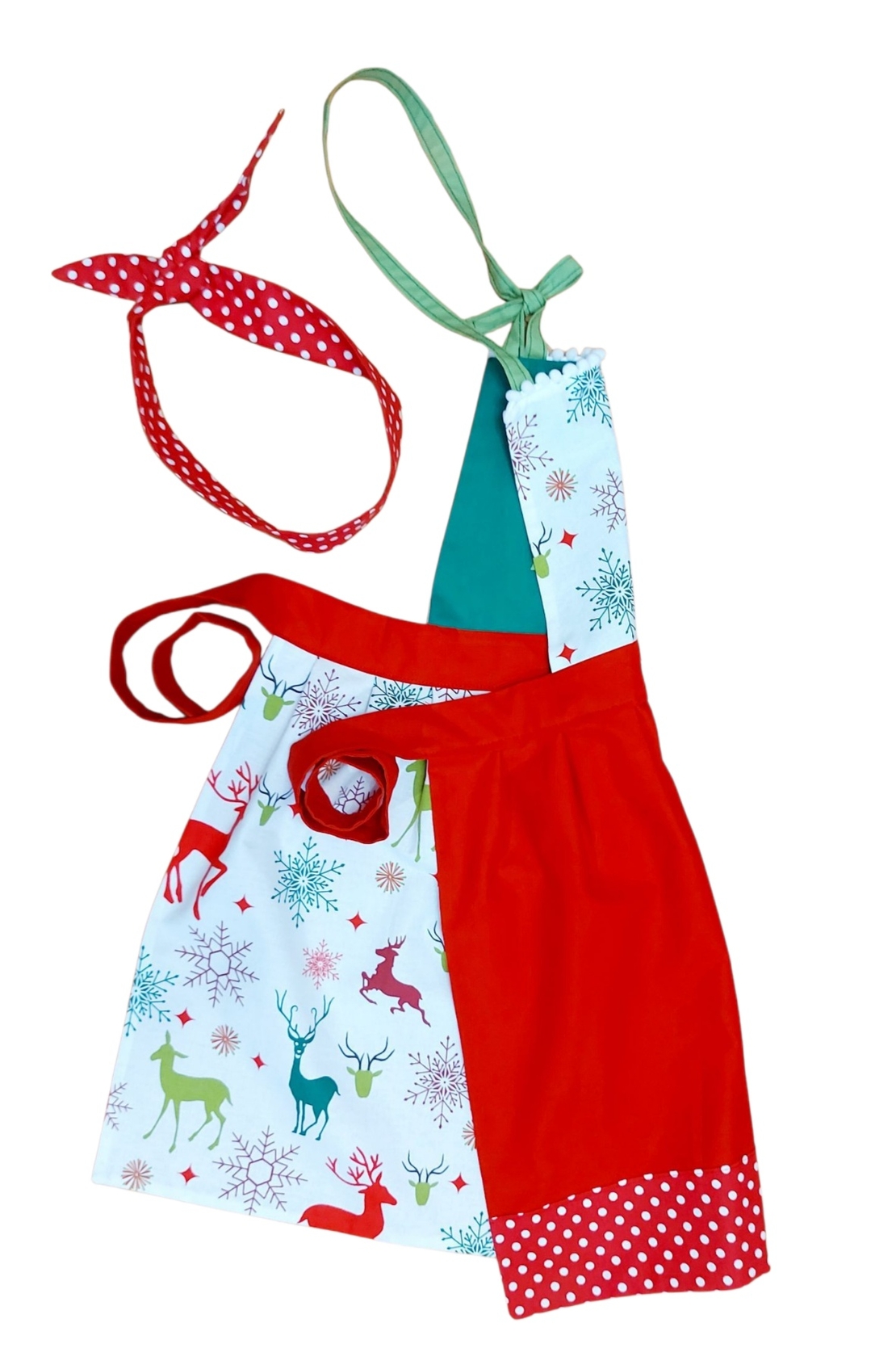 Детска ретро престилка за готвене Еленчета