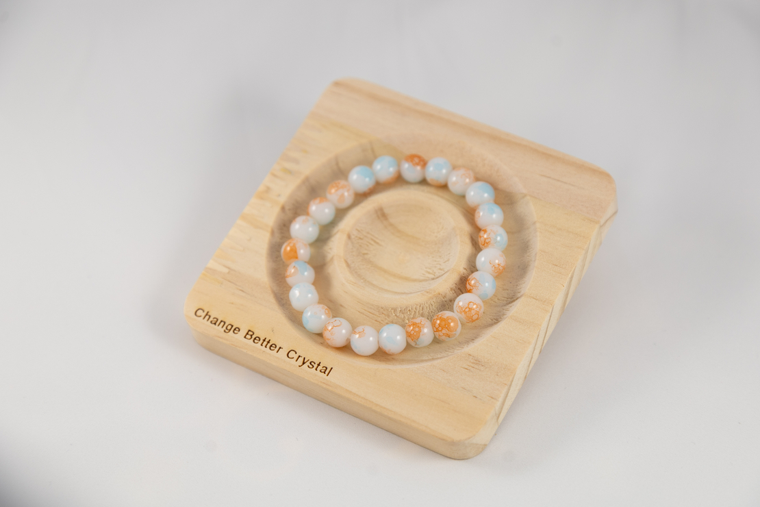 Stone bracelet with jasper