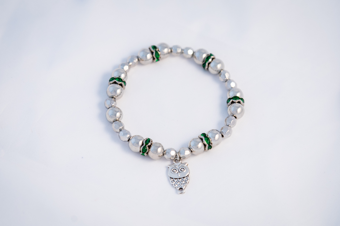 Beads bracelet “Owl”