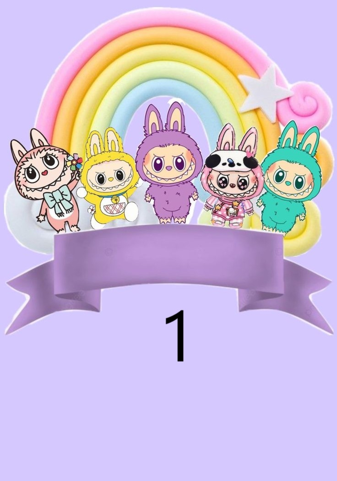 Картонена торта  ЛАБУБУ 8 / LABUBU 8