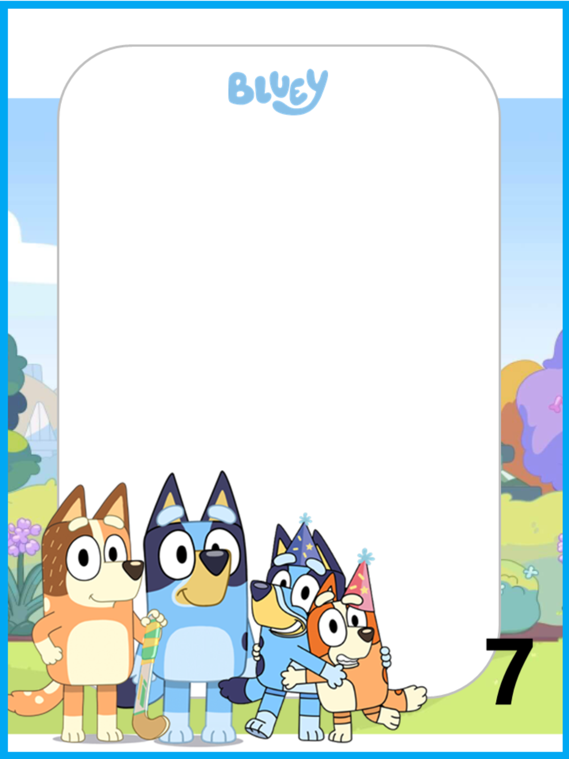 Торта от книжки и моливи БЛУ И БИНГО 6 / Bluey and Bingo