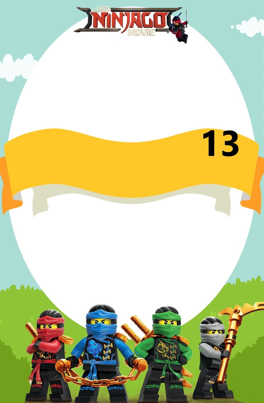 Картонена торта Нинджаго 1 / Ninjago 1