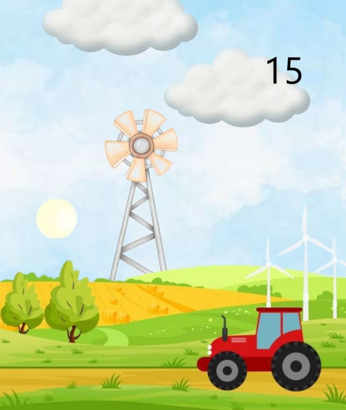 Картонена торта ТРАКТОРЧЕТА 11 / Tractors 11