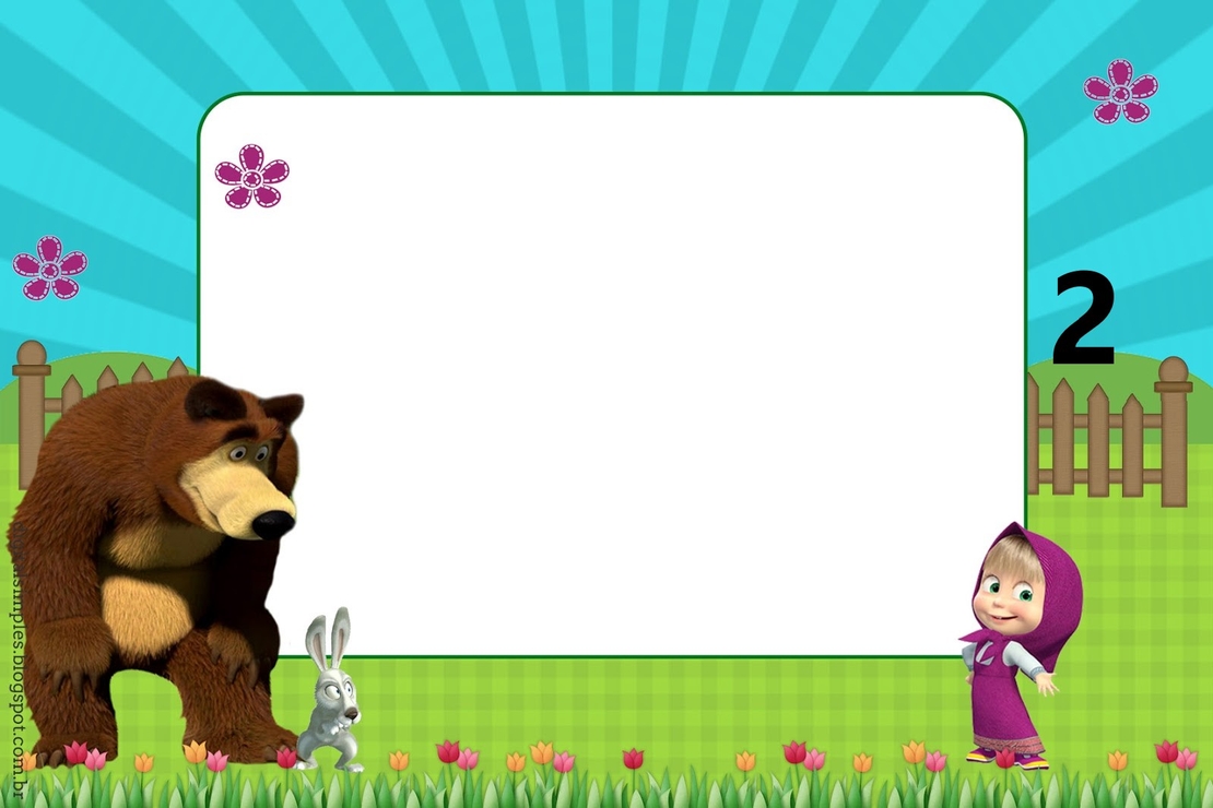 Картонена торта  Маша и Мечока 3 / Маша и Медведь