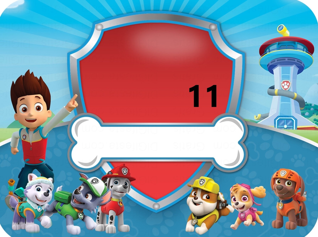 Картонена торта ПЕС ПАТРУЛ 8 / Кучешки патрул 8 / Paw Patrol 8