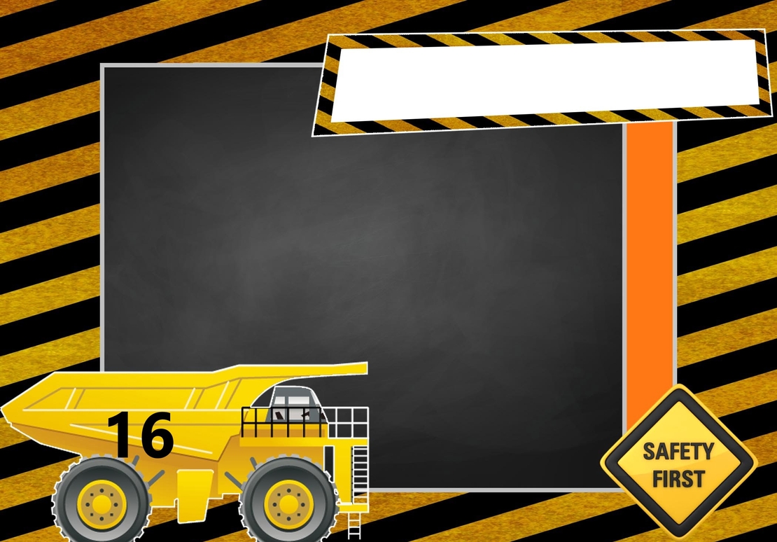 Картонена торта СТРОИТЕЛНИ МАШИНИ 17  / Construction machines 17