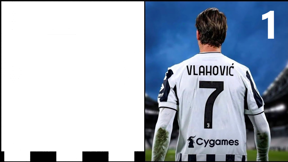 Картонена торта ФУТБОЛ Ювентус / ВЛАХОВИЧ 2  / Juventus /  Vlahovic