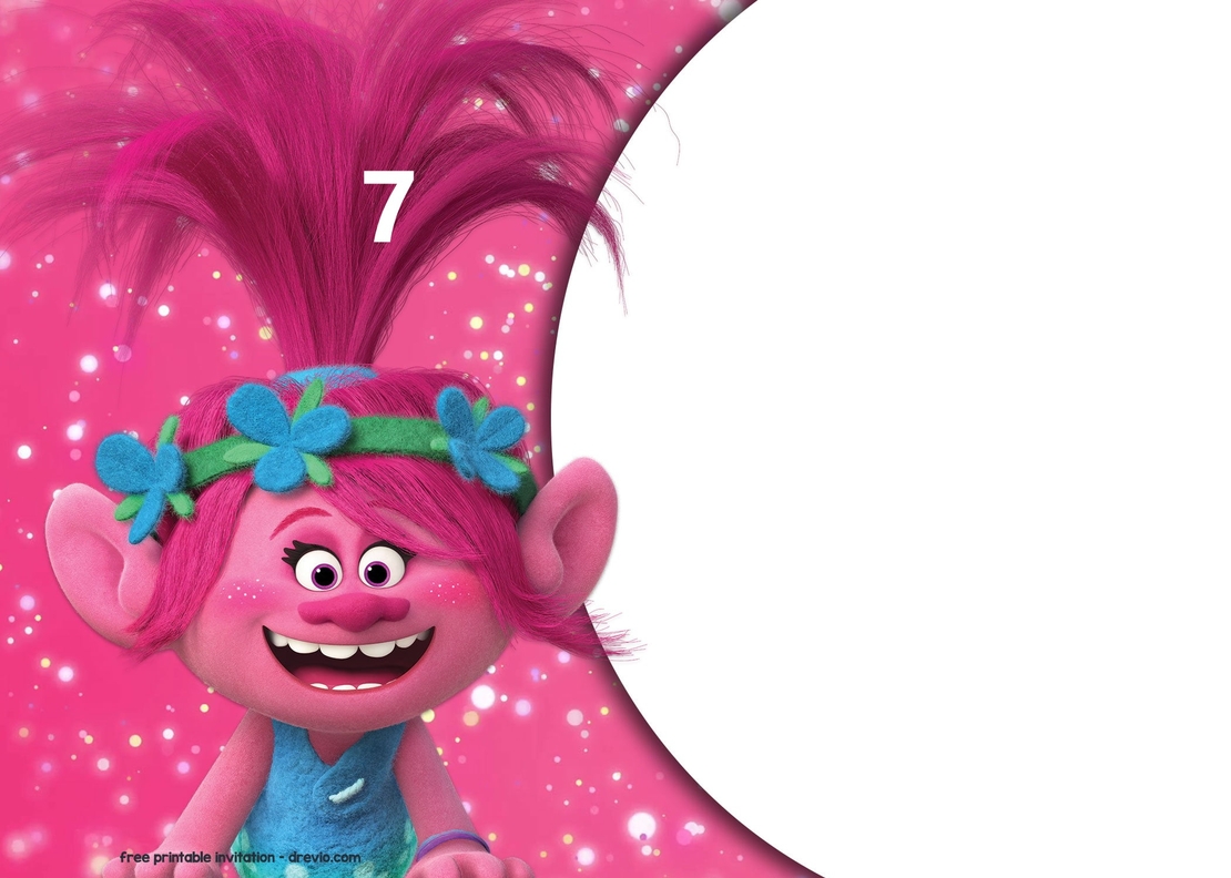 Картонена торта ТРОЛЧЕТАТА 7 / Trolls