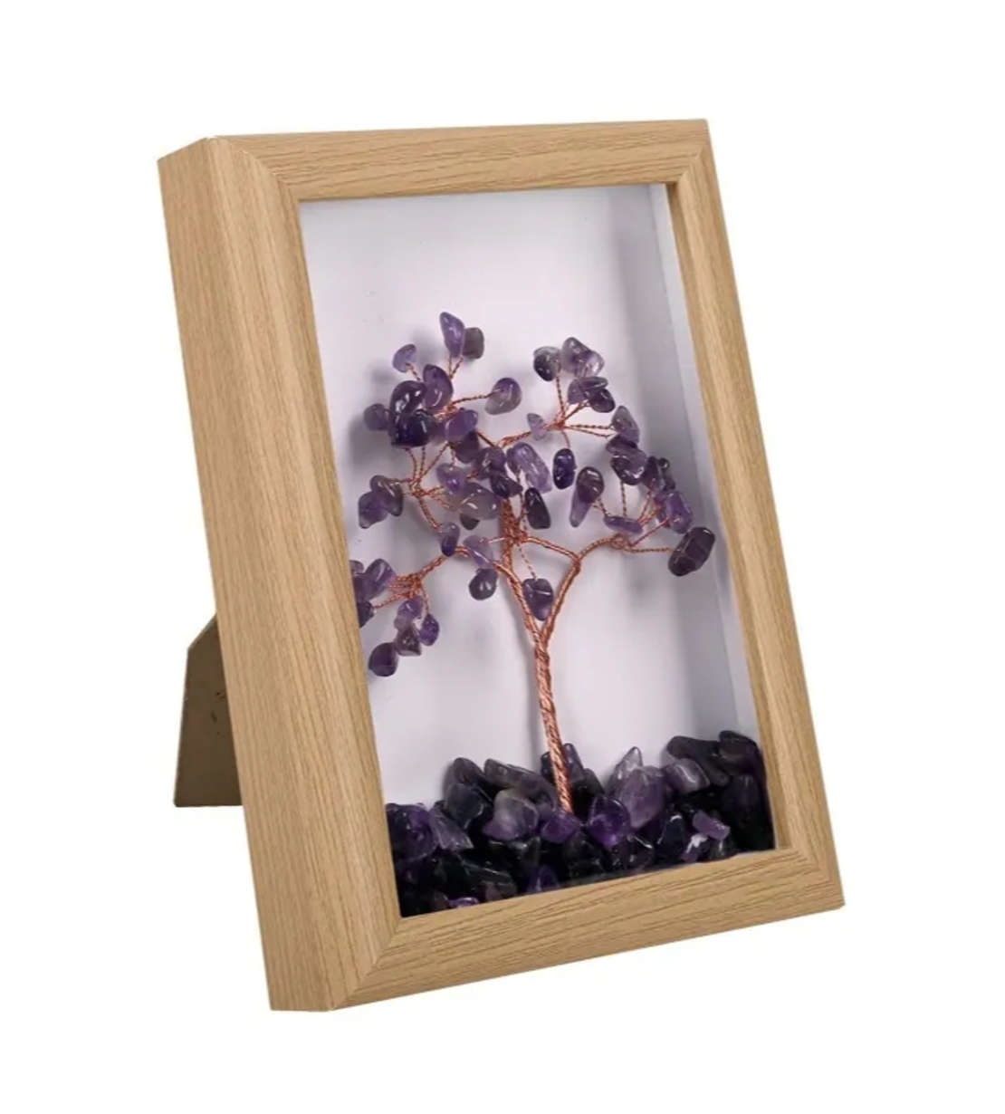 Дърво на живота АМЕТИСТ в рамка /естествени камъни/