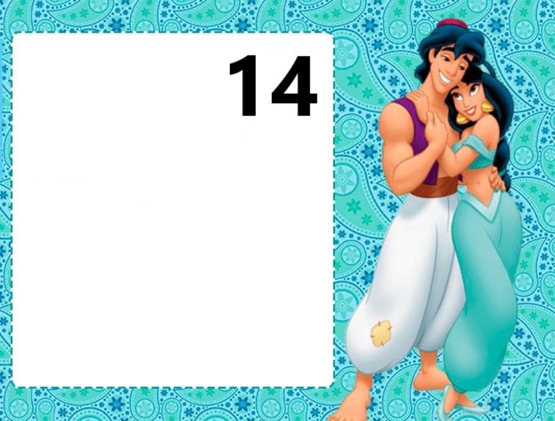 Картонена торта Аладин и вълшебната лампа 16 / Жасмин 16