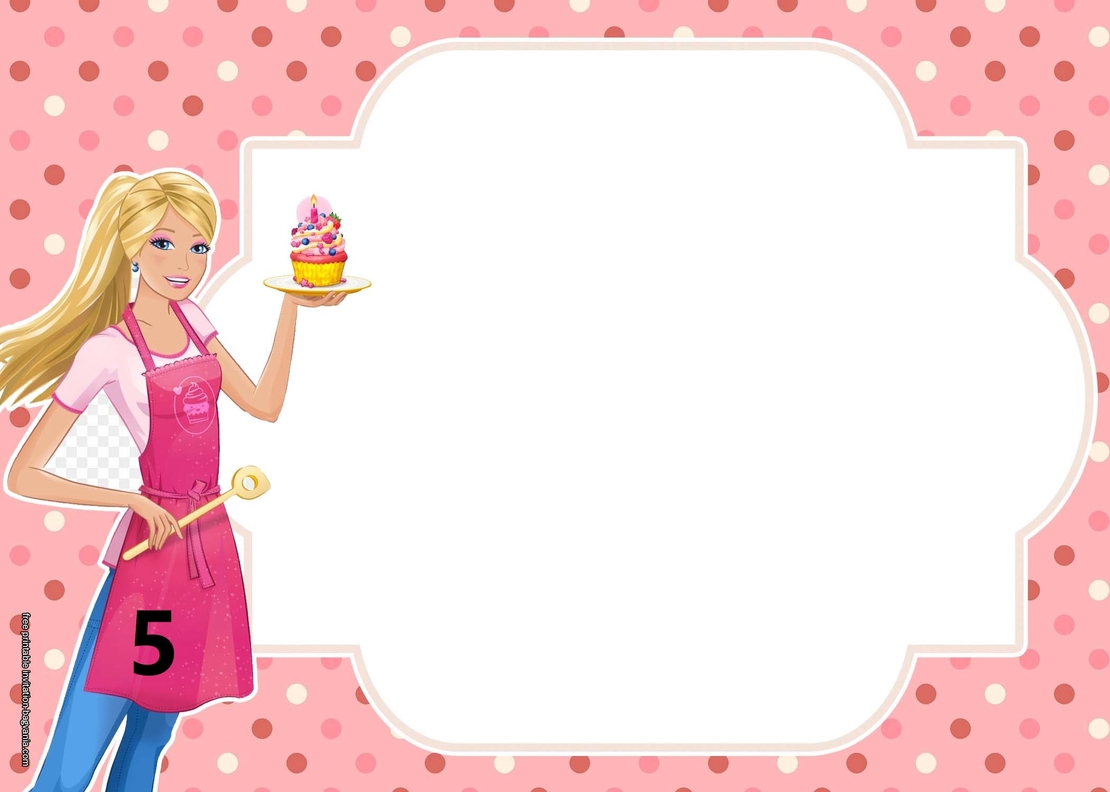 Картонена торта Барби 8 / Barbie 8