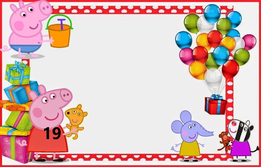 Картонена торта  ПРАСЕНЦЕТО ПЕПА  20 /  Peppa Pig 20