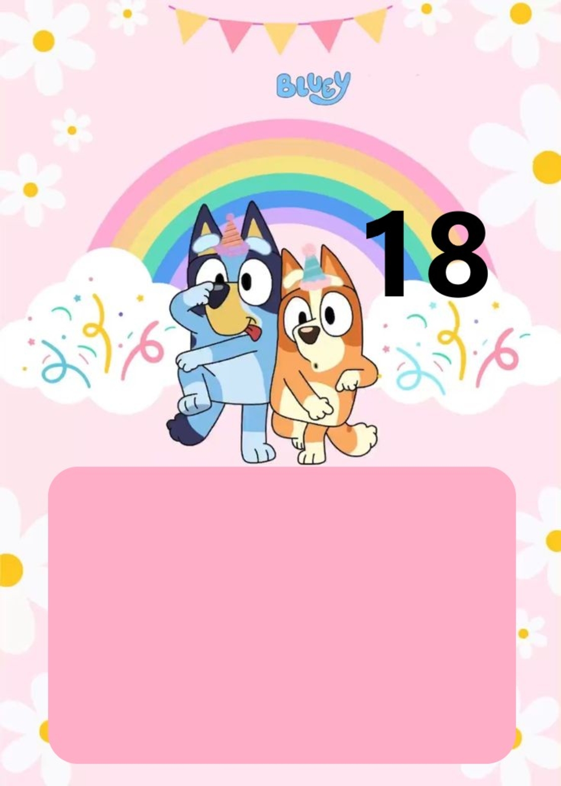 Картонена торта Блу и Бинго 6 / Bluey and Bingo 6