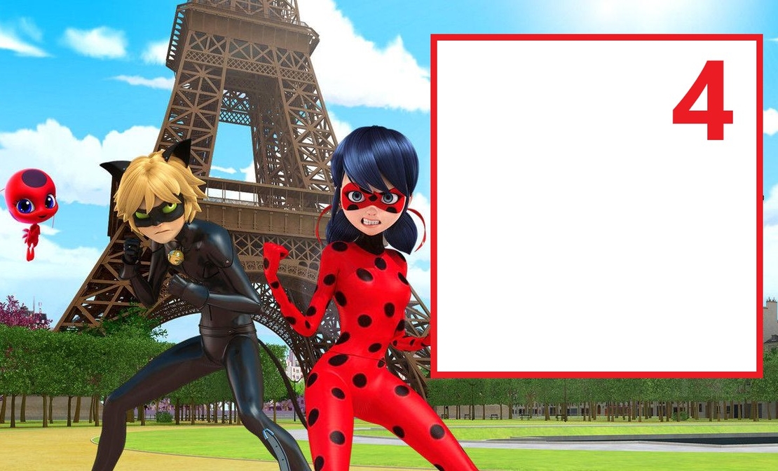 Картонена торта  Калинката и черният котарак / Miraculous