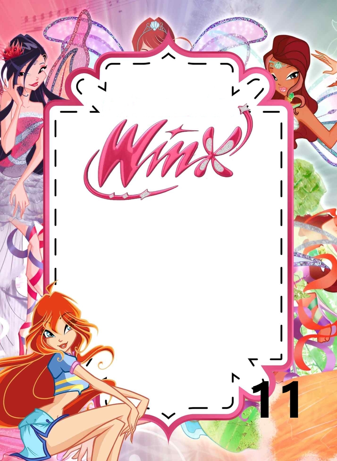 Картонена торта  Клуб Уинкс 7 / Club WinX 7