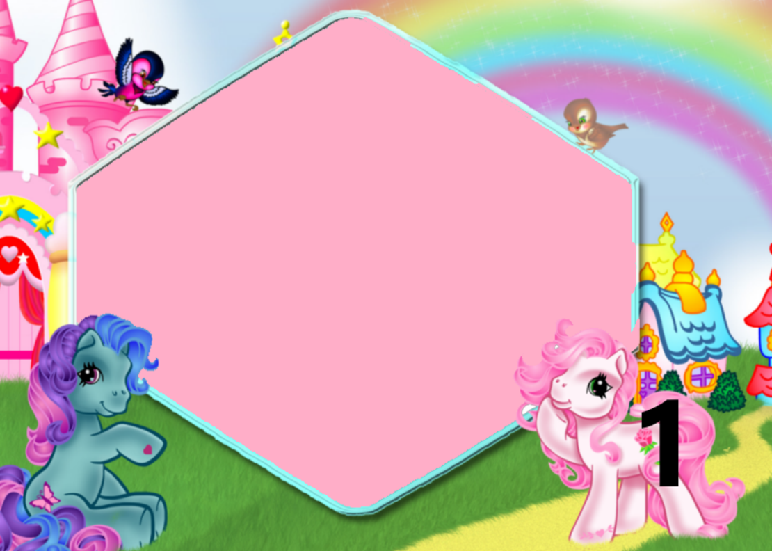 Картонена торта Малкото пони 4/  Little Pony 4