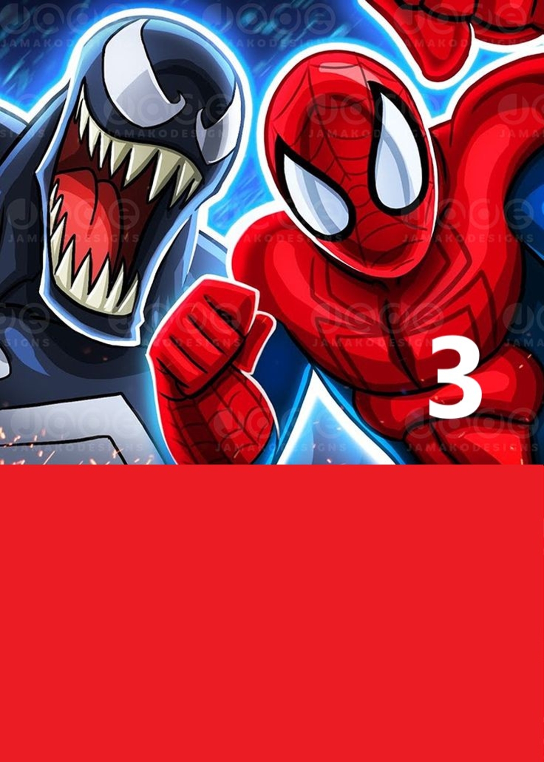 Картонена торта Венъм 1 / VENOM 1