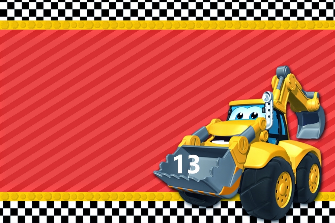 Картонена торта СТРОИТЕЛНИ МАШИНИ 17  / Construction machines 17