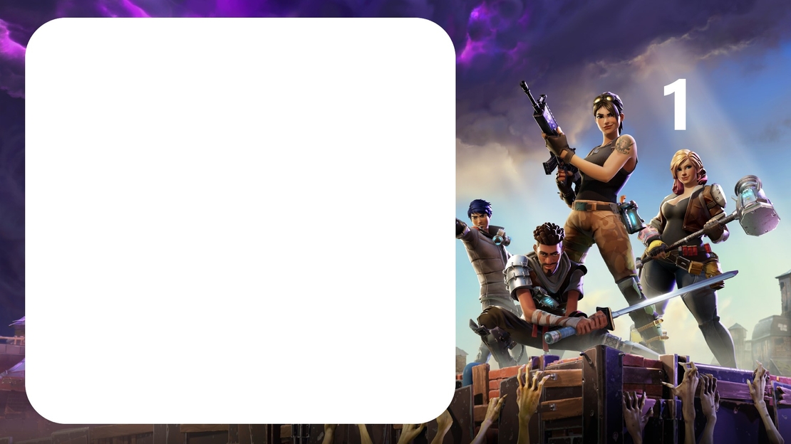 Картонена торта Фортнайт 3 / FORTNITE