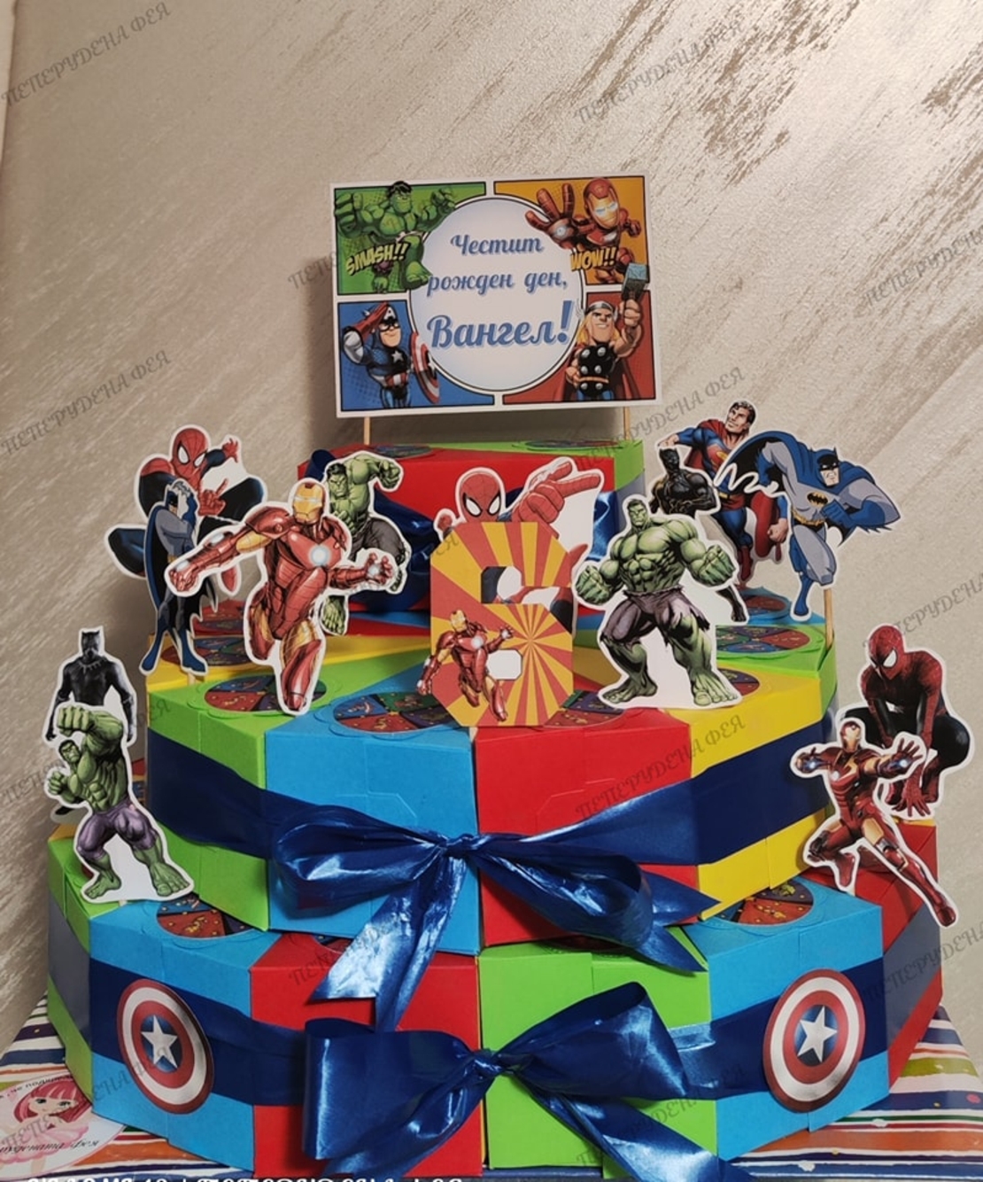 Картонена торта  ОТМЪСТИТЕЛИТЕ  2 / AVENGERS 2