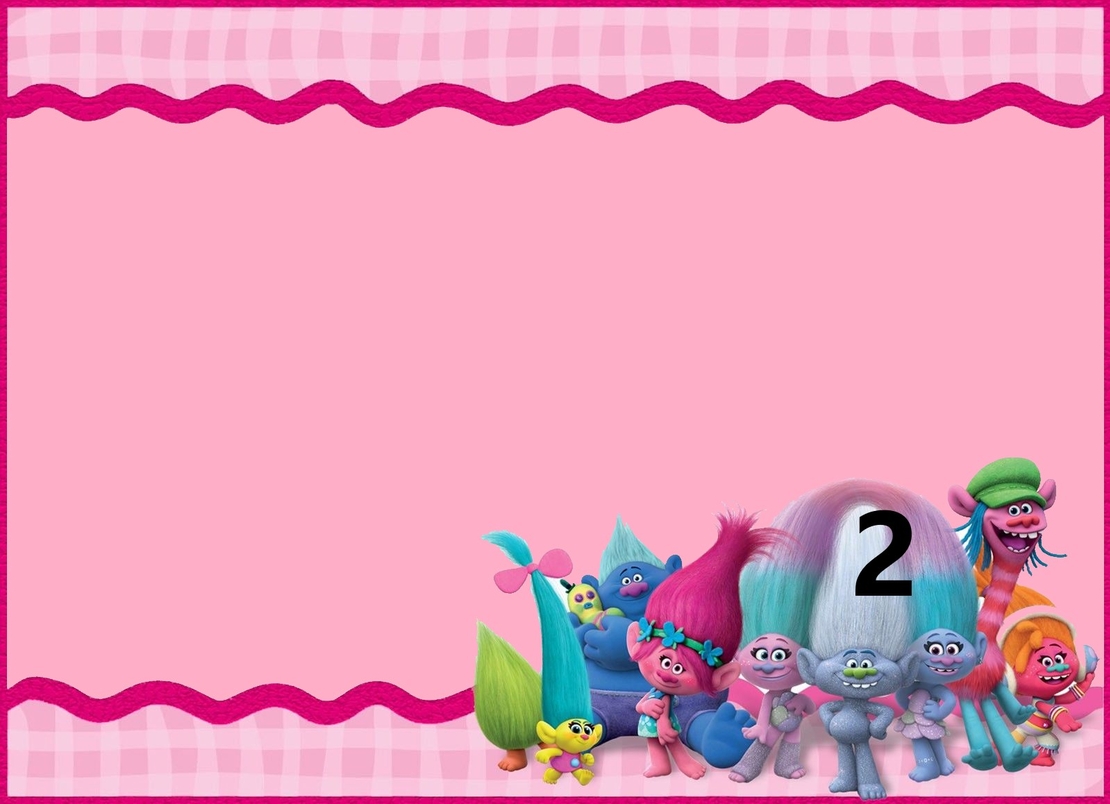 Картонена торта ТРОЛЧЕТАТА 7 / Trolls