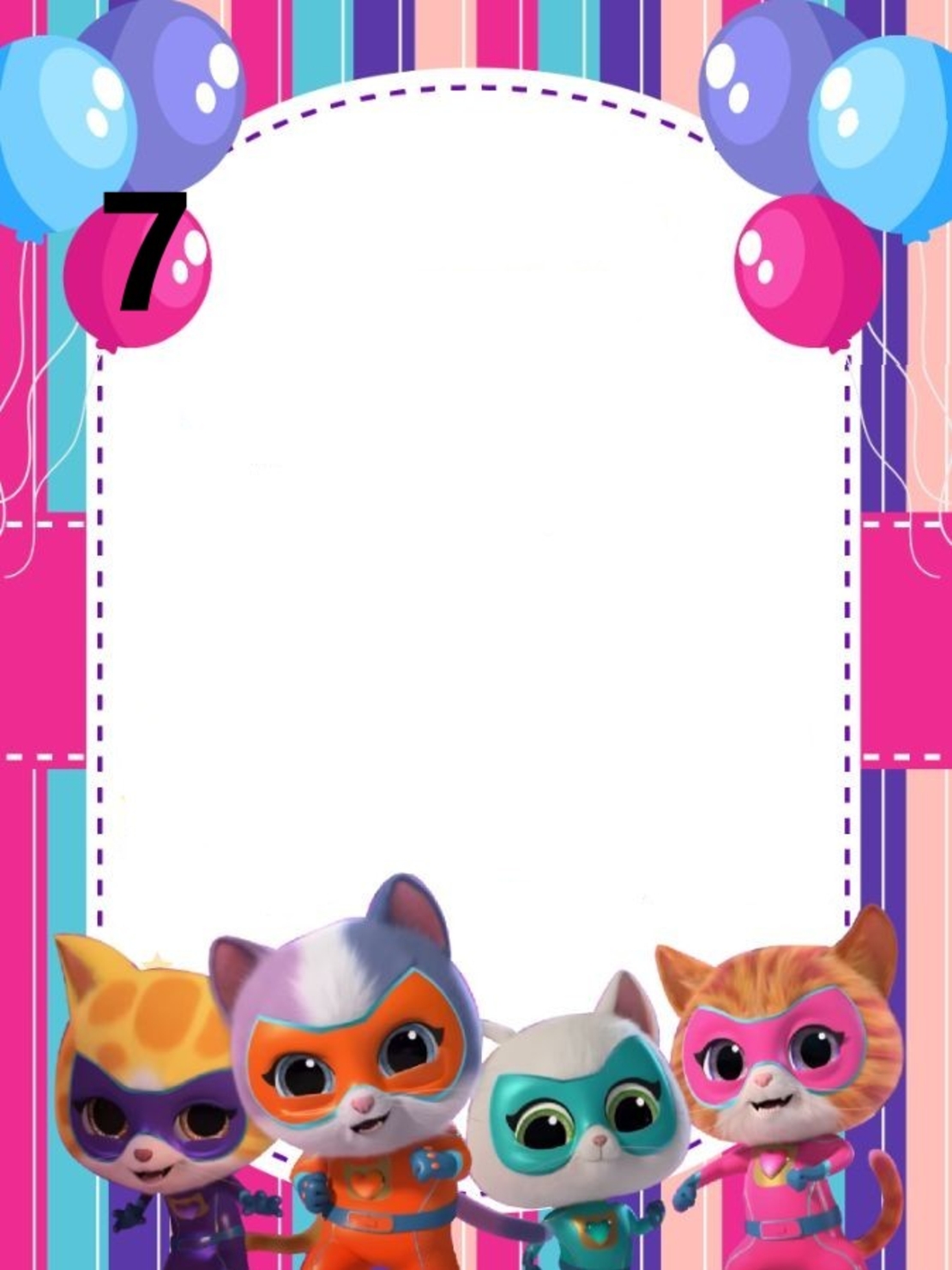 Картонена торта СУПЕР КОТЕТА 8 /  SUPER KITTIES