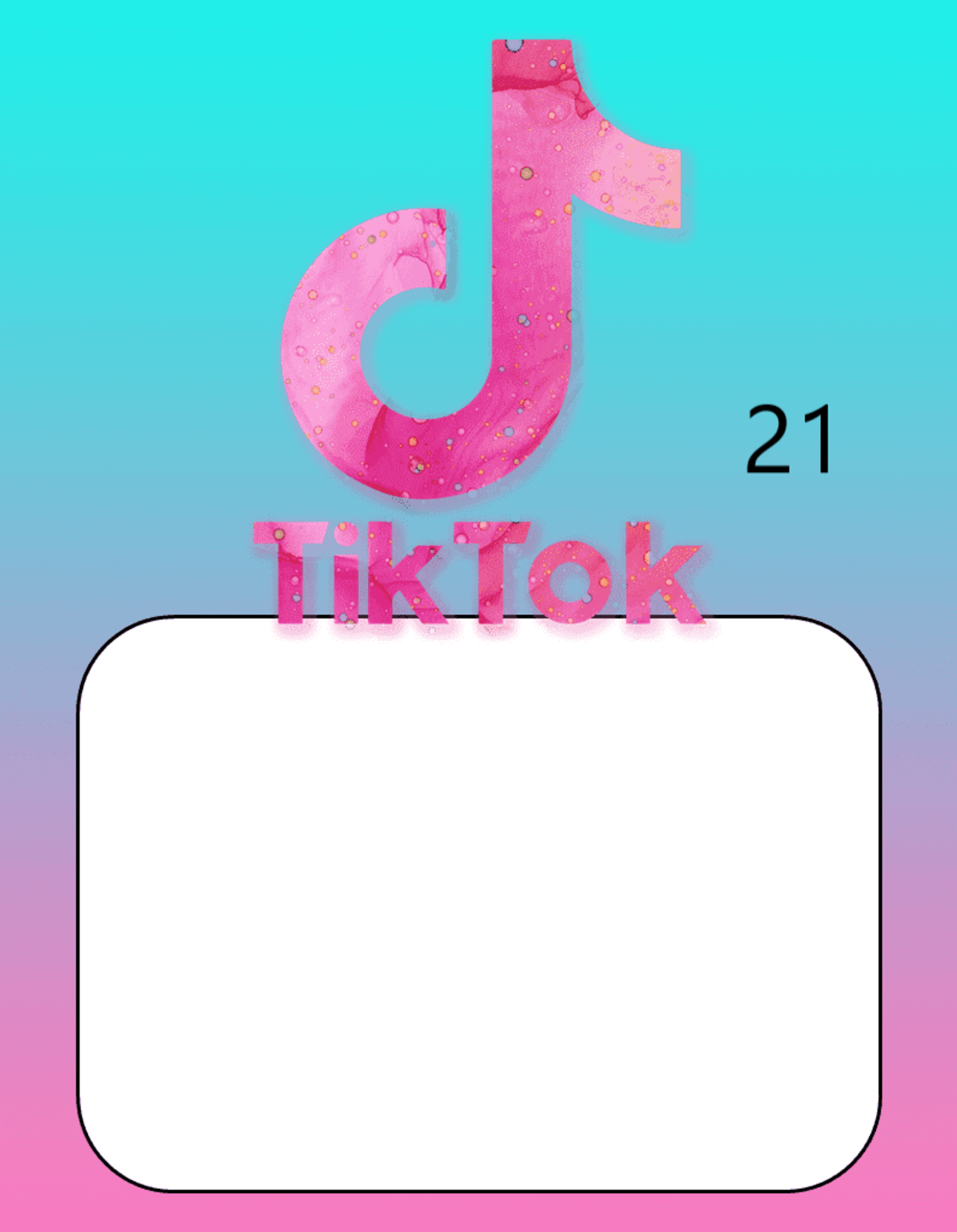 Картонена торта ТИК ТОК 5  / Tik Tok