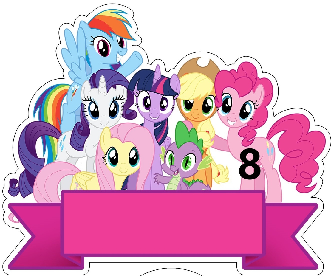 Картонена торта Малкото пони 4/  Little Pony 4