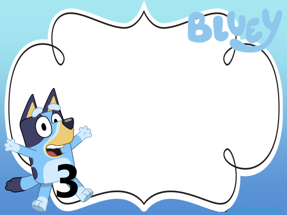 Картонена торта Блу и Бинго 6 / Bluey and Bingo 6
