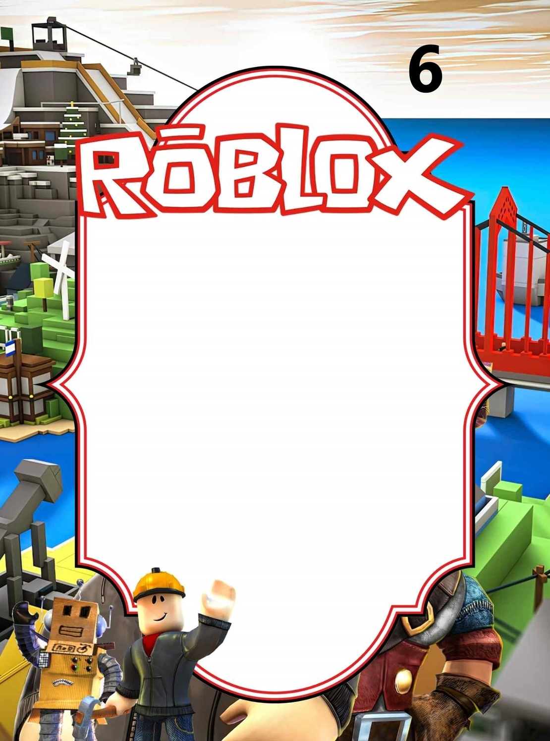 Картонена торта  ROBLOX 2 / Роблокс 2