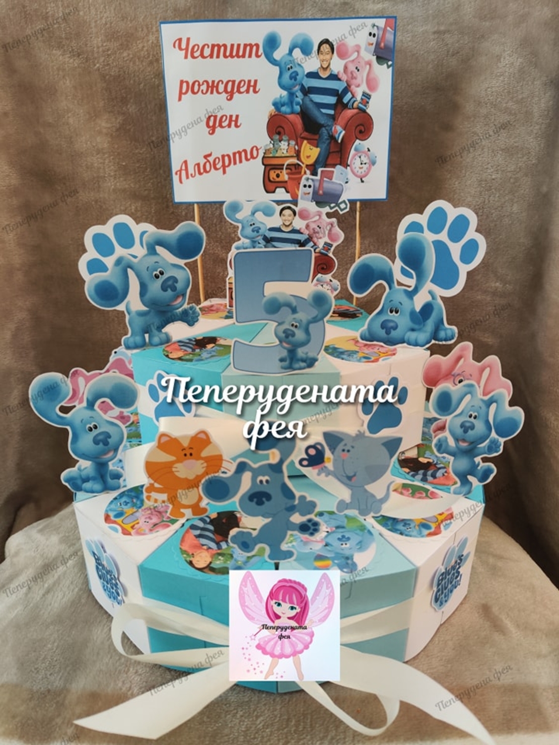 Картонена торта Загадките на Блу 2