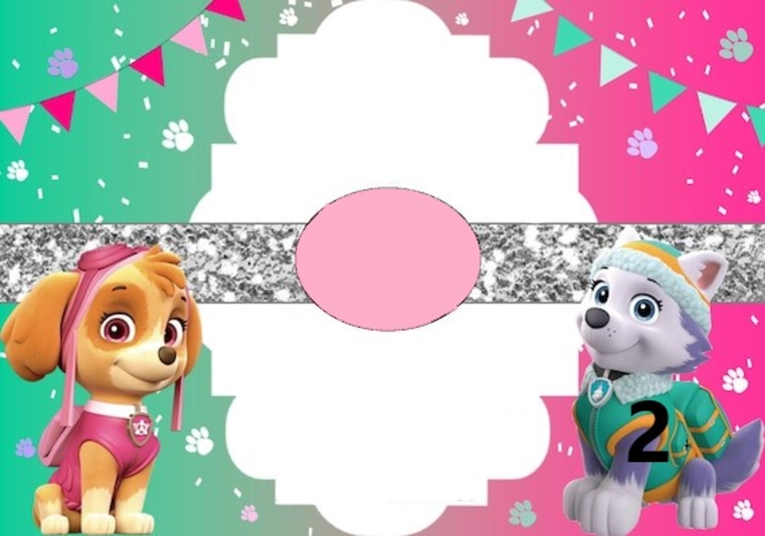 Картонена торта ПЕС ПАТРУЛ СКАЙ И ЕВЕРЕСТ 10 /  Paw Patrol Skye 10