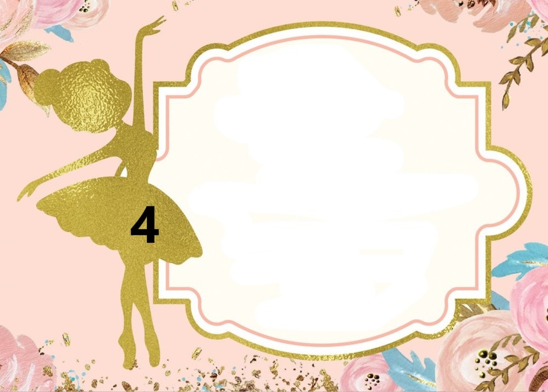 Картонена торта Балерини 5