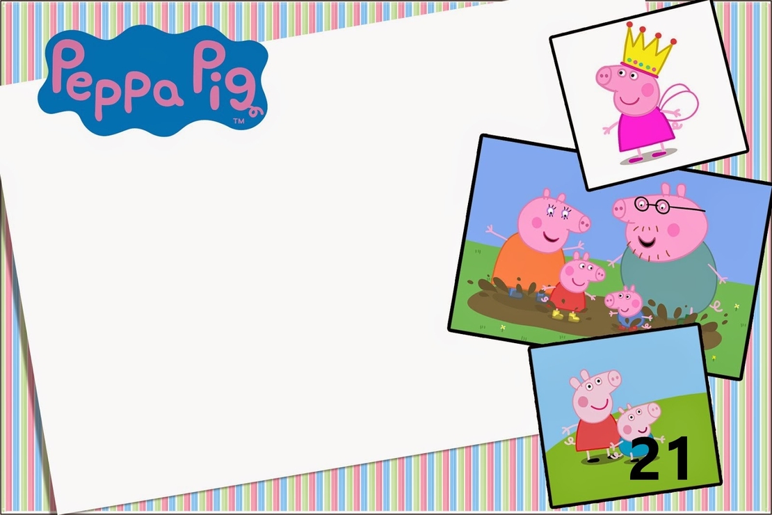 Картонена торта  ПРАСЕНЦЕТО ПЕПА  20 /  Peppa Pig 20
