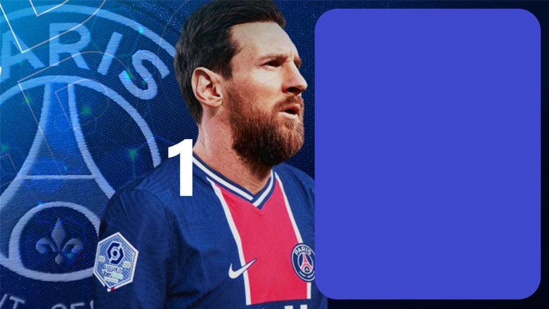 Картонена торта  ФУТБОЛ 3 ПСЖ / МЕССИ 3